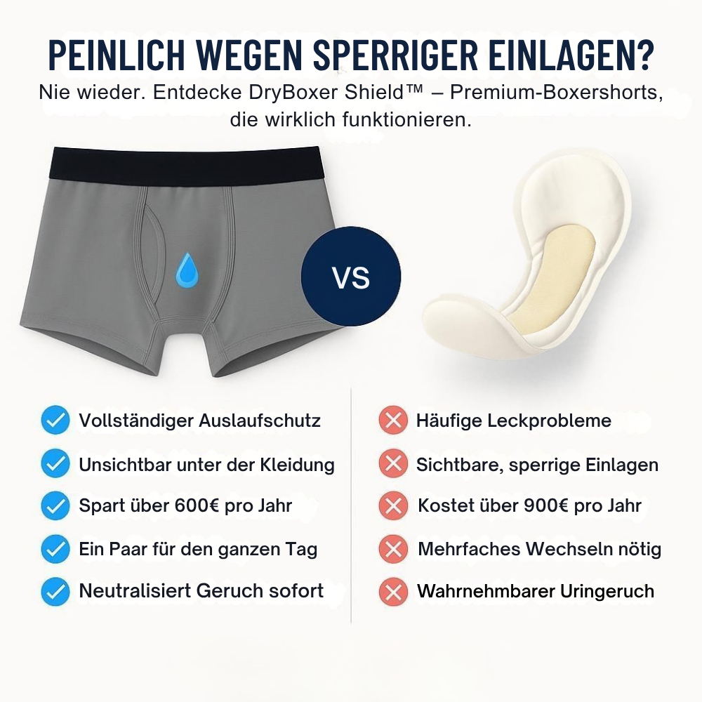 Auslaufsichere Boxershorts – DryBoxer Shield™